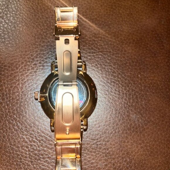 Origami Owl ROSE GOLD Watch, Rhinestones, link band, foldover clasp main image 7